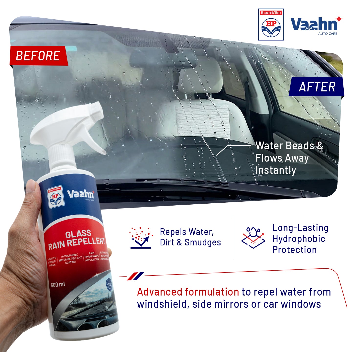 HP Vaahn Glass Rain Repellent 500 ml