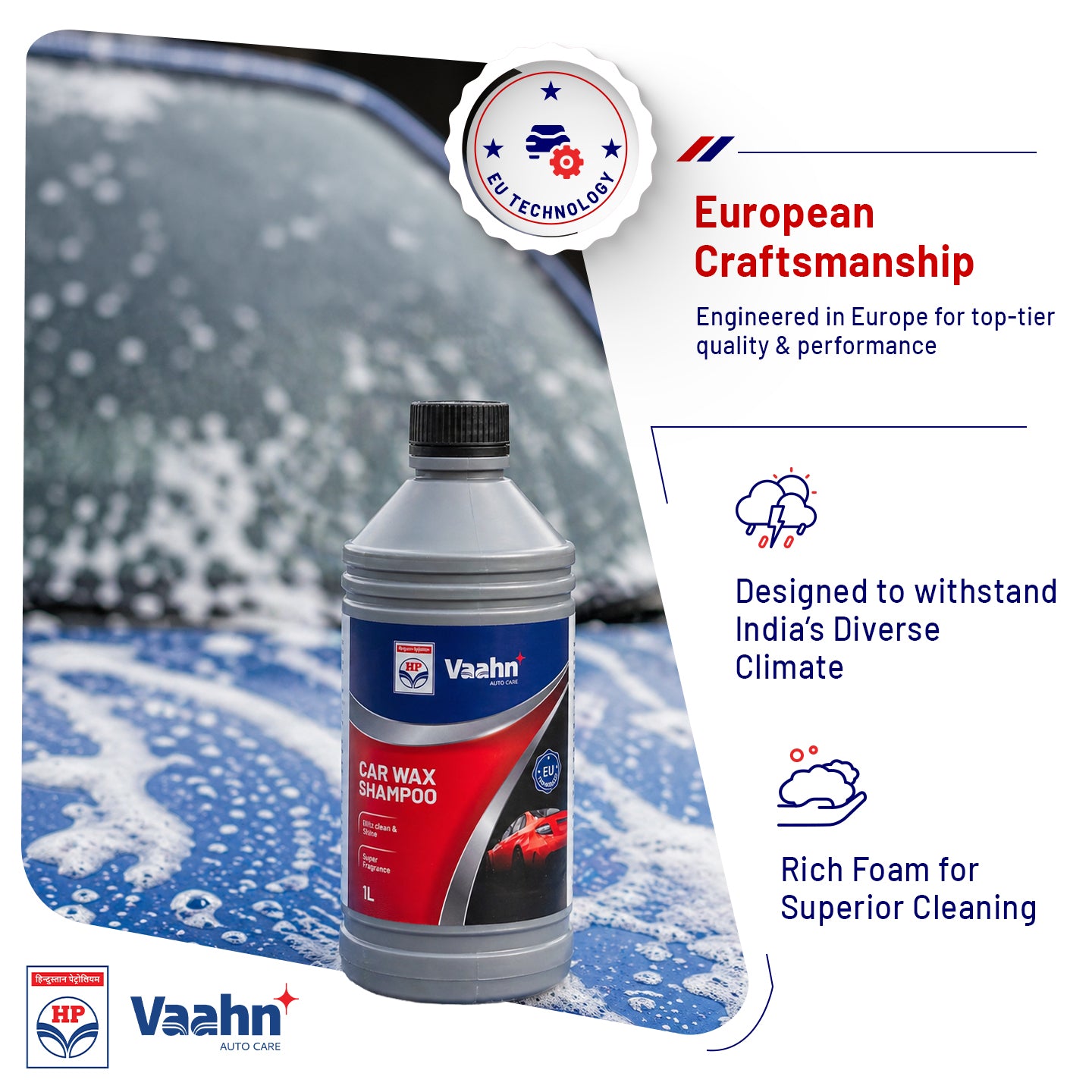 HP Vaahn Car Wax Shampoo 1L