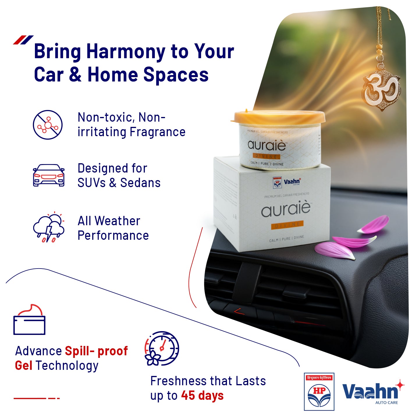 HP Vaahn Gel Air Freshener — Divine 80 g