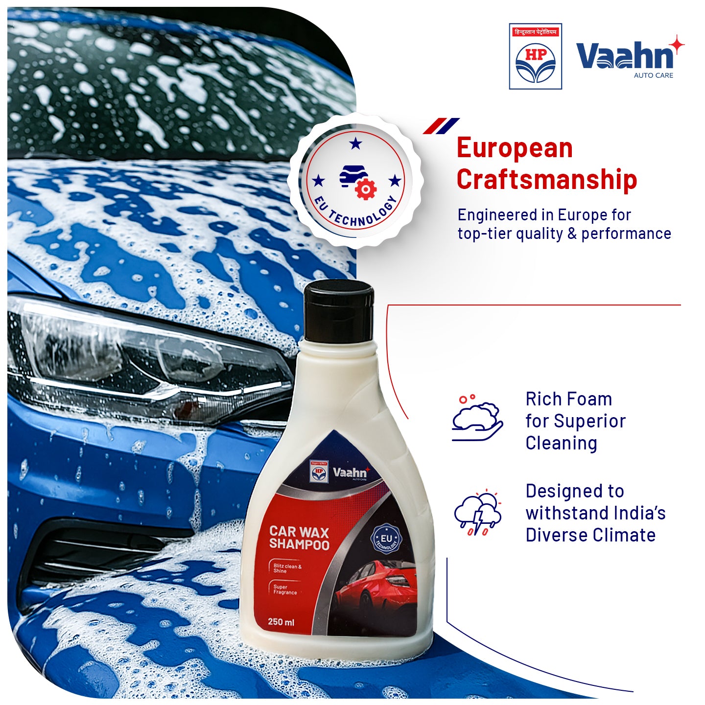 HP Vaahn Car Wax Shampoo 250ml