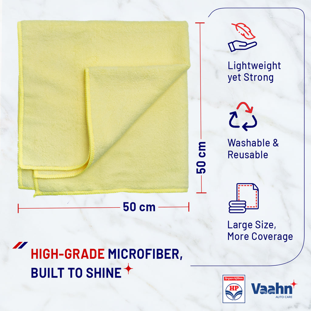 HP Vaahn Microfiber Cloth 50×50 (340 GSM) Single