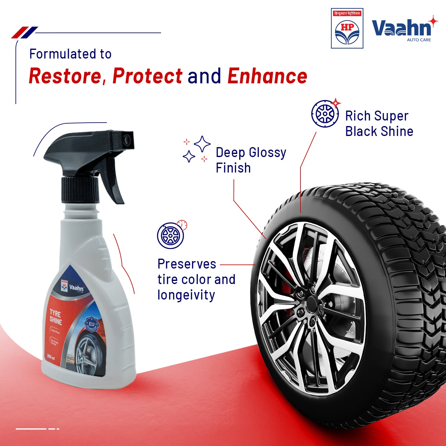 HP Vaahn Tyre Shine 250 ml