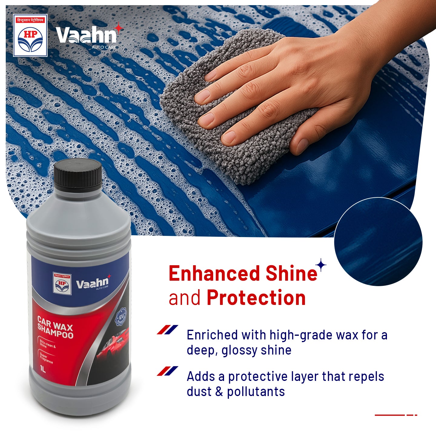 HP Vaahn Car Wax Shampoo 1L