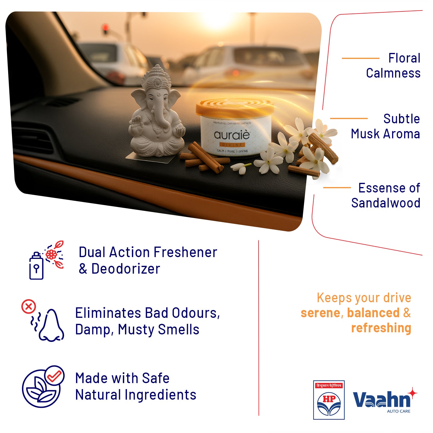 HP Vaahn Gel Air Freshener — Divine 80 g