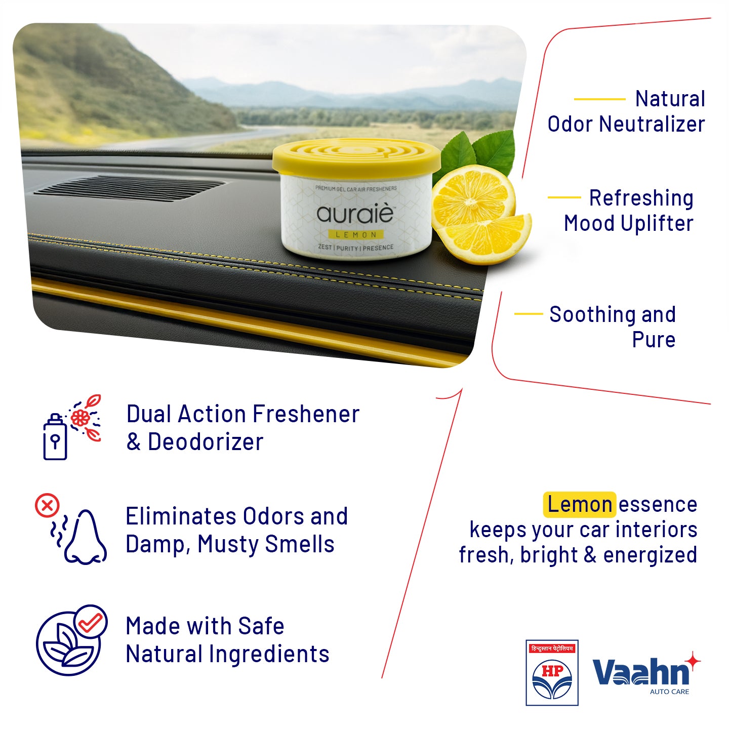 HP Vaahn Gel Air Freshener — Lemon 80 g