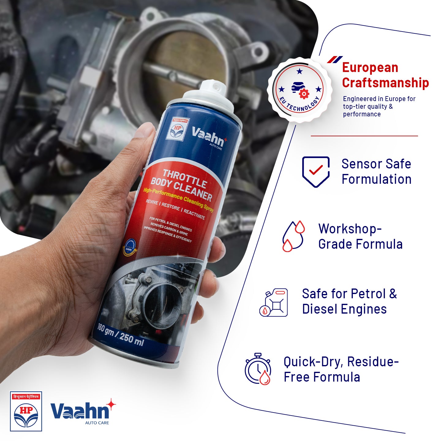 HP Vaahn Throttle Body Cleaner 250 ml