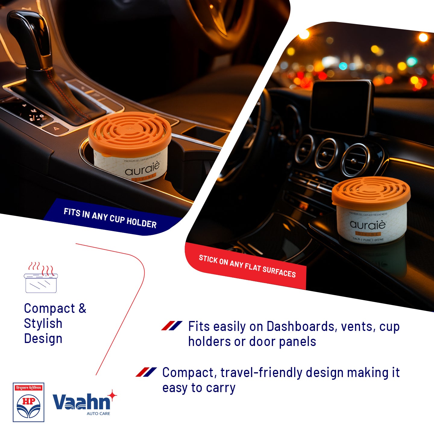 HP Vaahn Gel Air Freshener — Divine 80 g