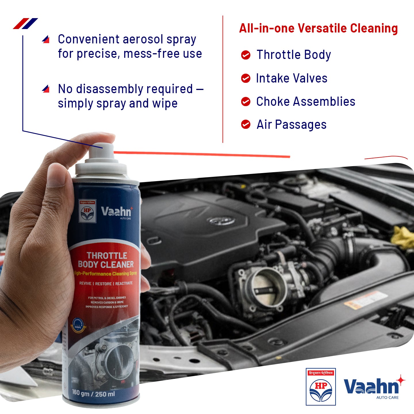 HP Vaahn Throttle Body Cleaner 250 ml