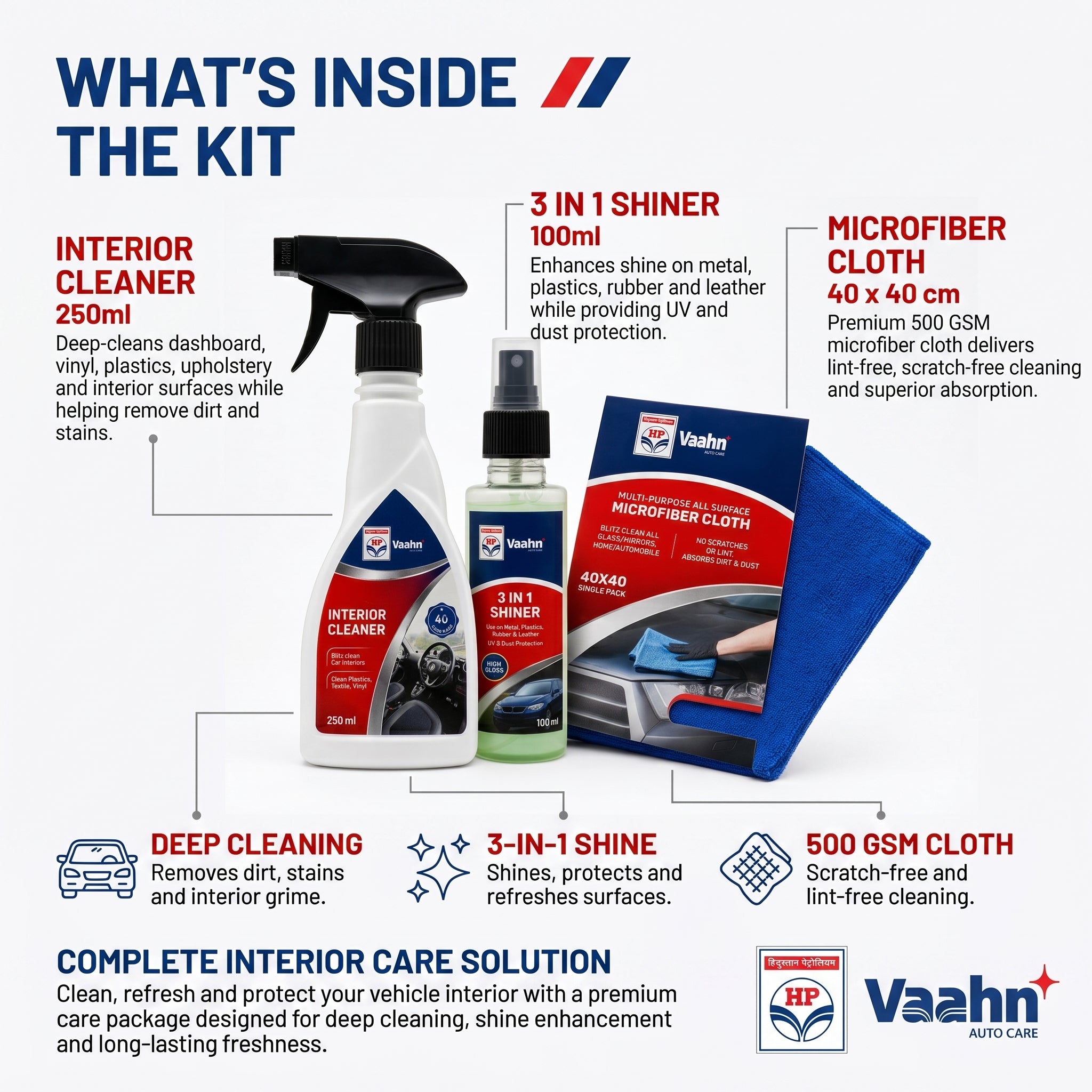 HP Vaahn Car Interior Cleaning Kit