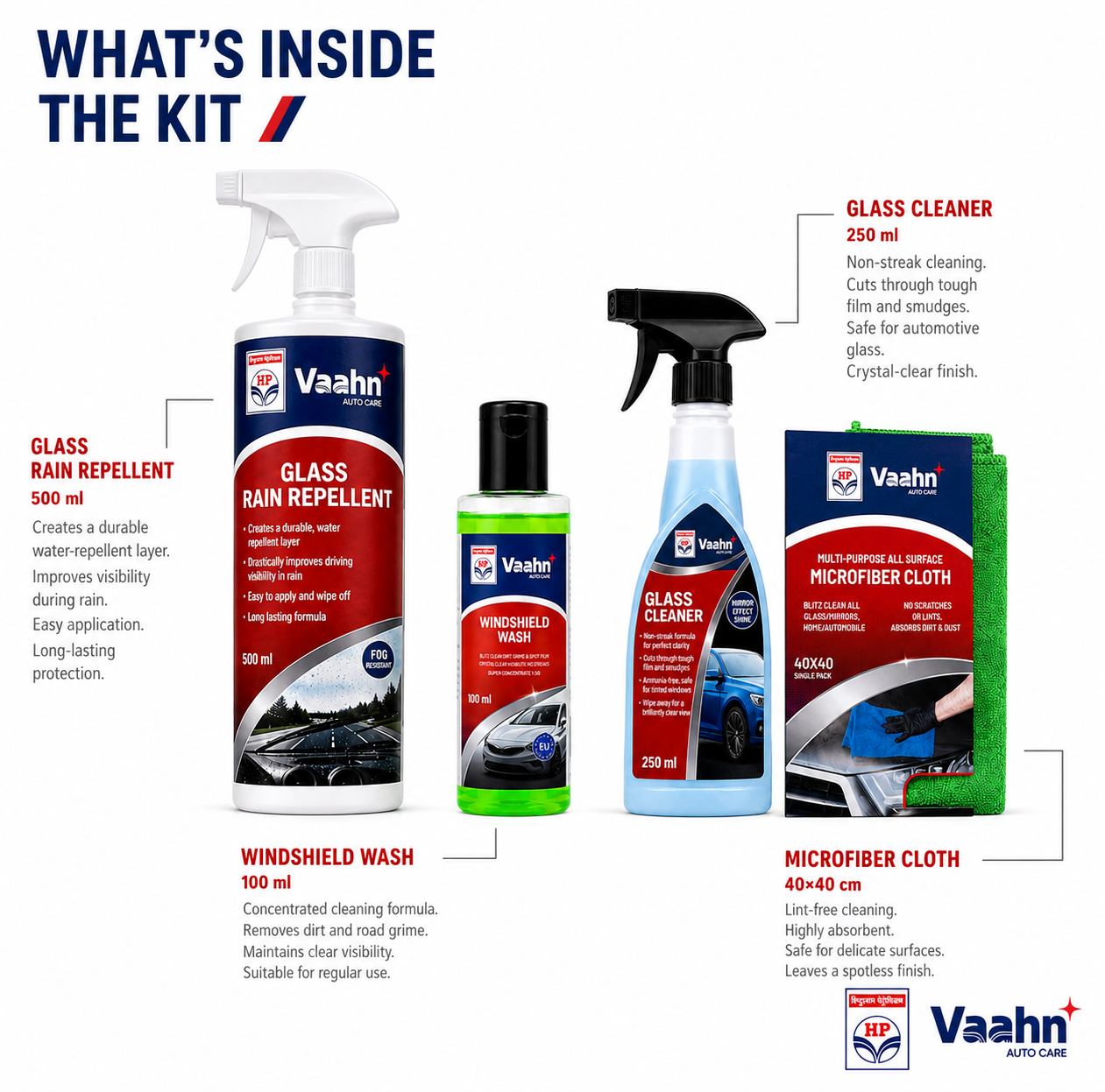 HP Vaahn Rain Ready Car Care Kit